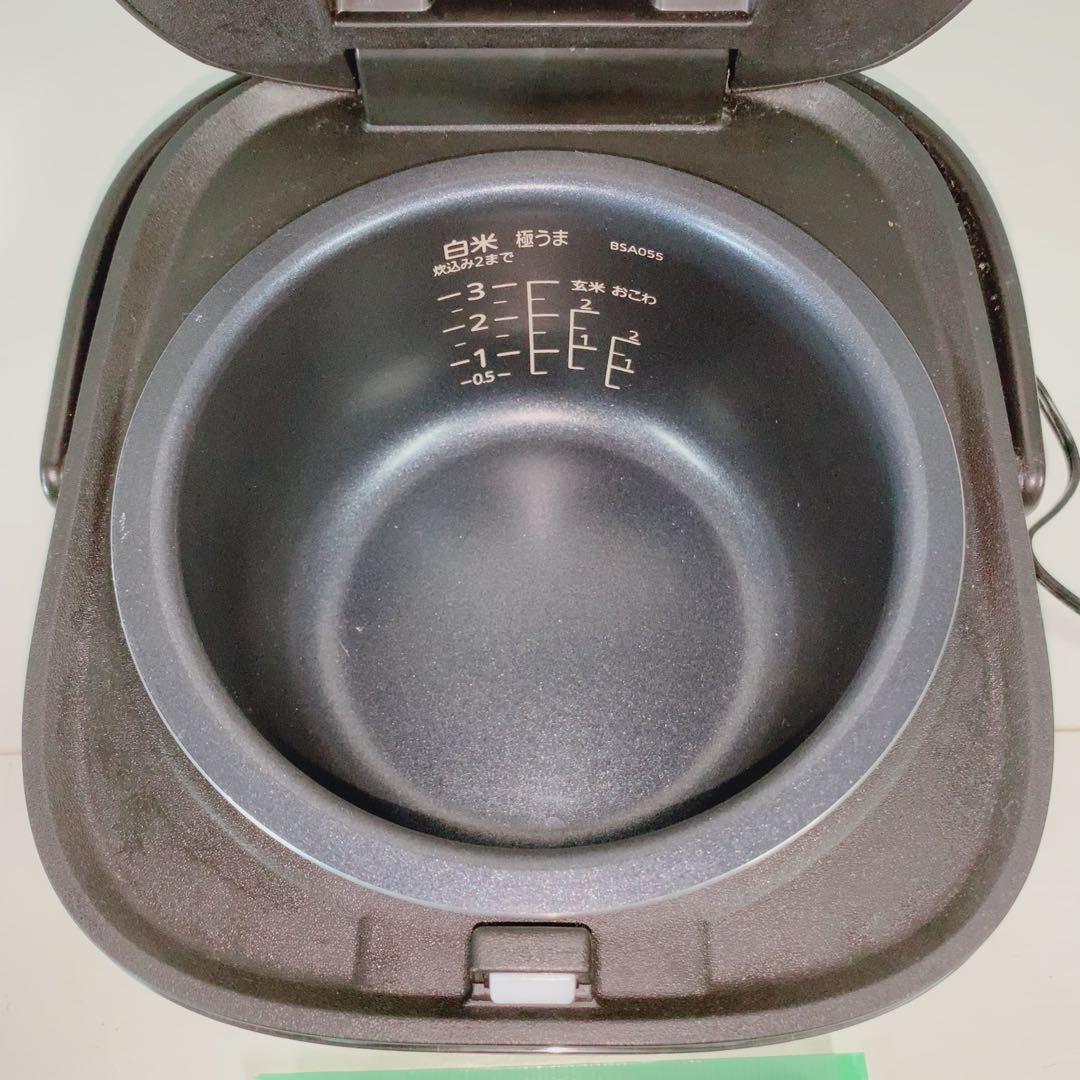 2024年製 タイガー 炊飯器 3合 JBS-B055 メタルブラック 厚釜