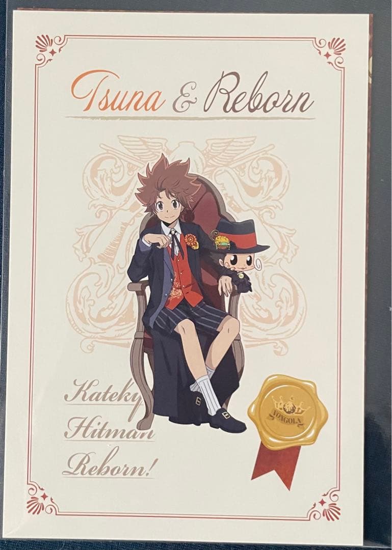 沢田綱吉　REBORN 渋谷MODI パブリックスクール　缶バッジ　学生証　特典