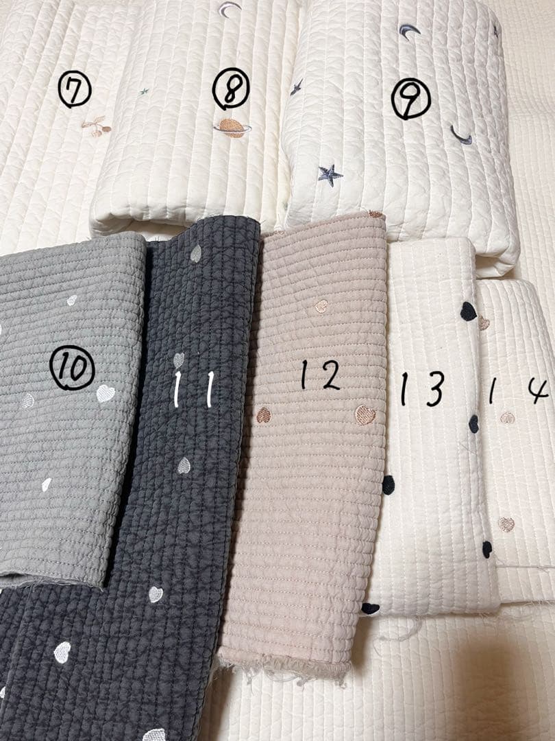 ポーチ　ヌビポーチ　フラットポーチ　刺繍ヌビ　韓国生地