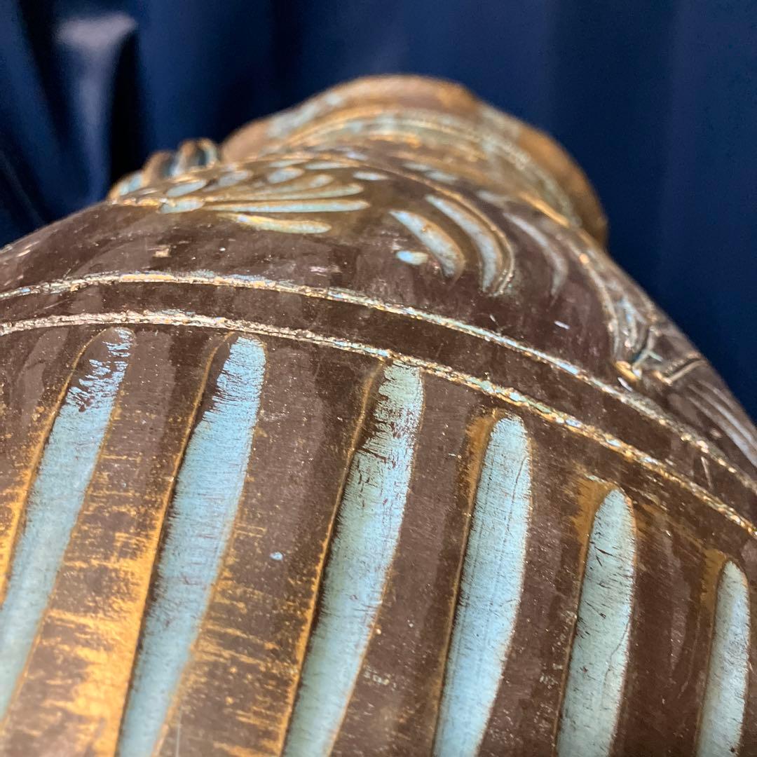 イタリア製陶器アンティーク　傘立て　フラワーベース