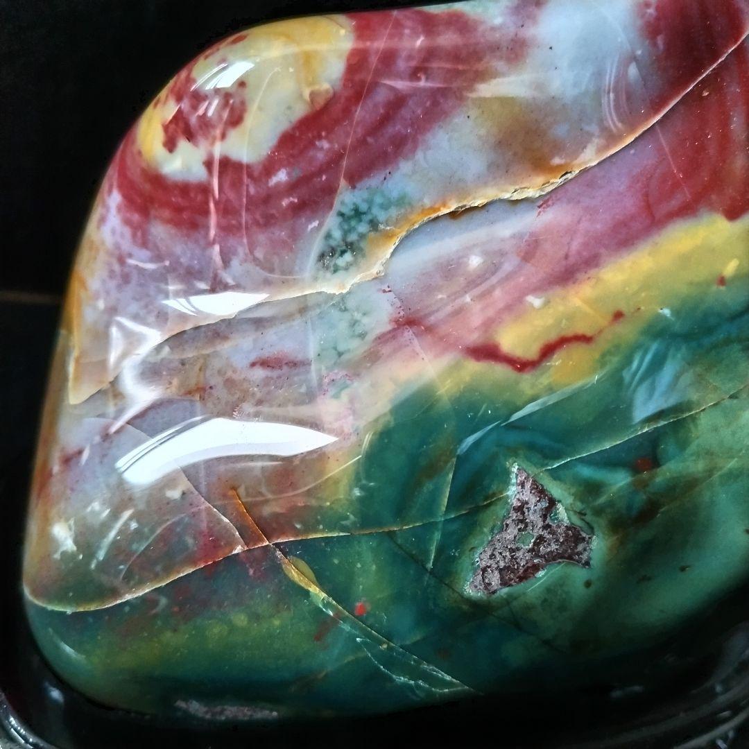 鑑賞石 佐渡石 赤玉石 錦紅石 自然石 原石 ジャスパー石 約4,3kg