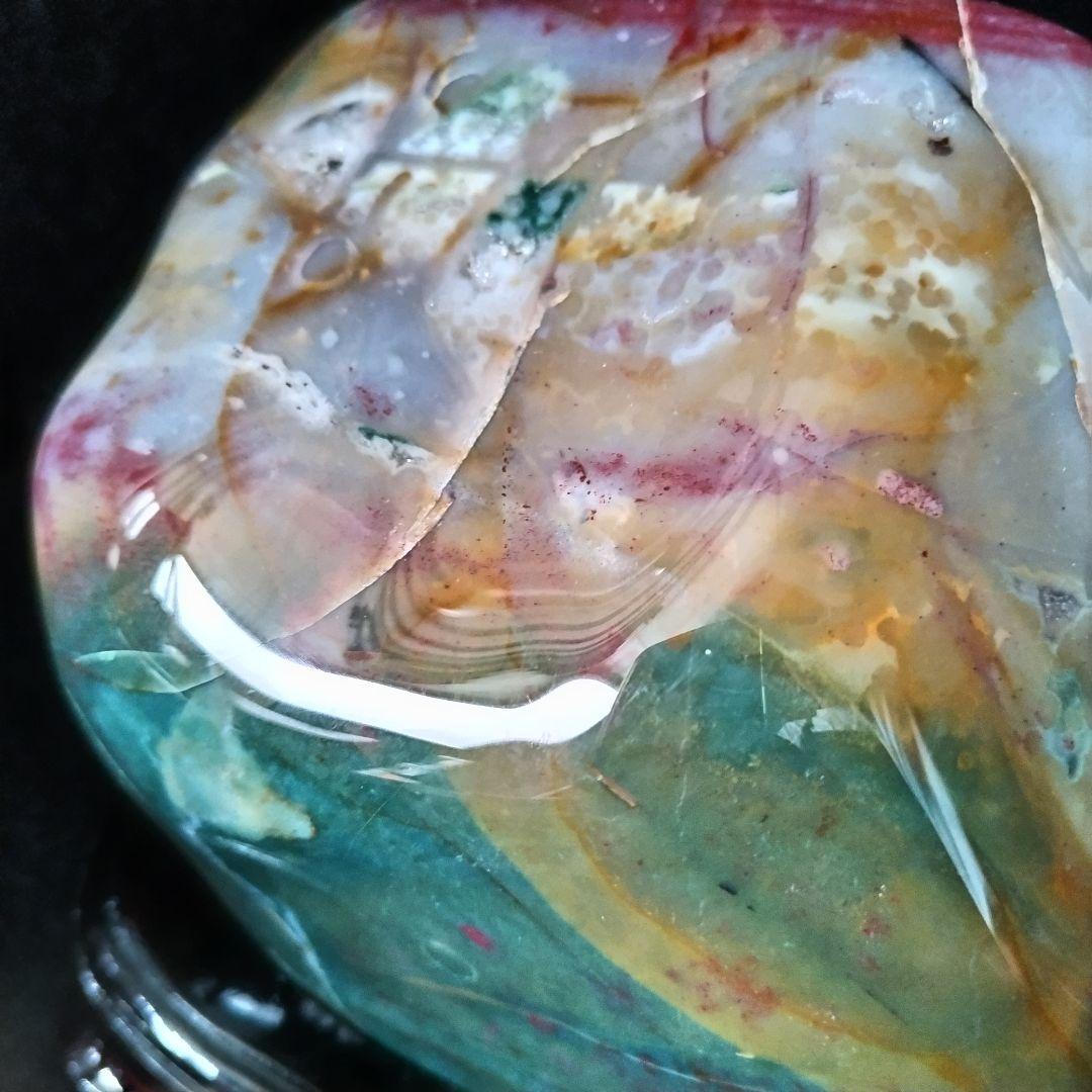 鑑賞石 佐渡石 赤玉石 錦紅石 自然石 原石 ジャスパー石 約4,3kg