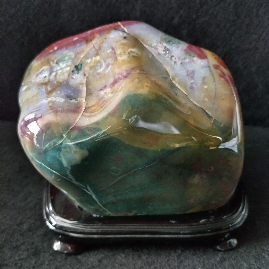 鑑賞石 佐渡石 赤玉石 錦紅石 自然石 原石 ジャスパー石 約4,3kg