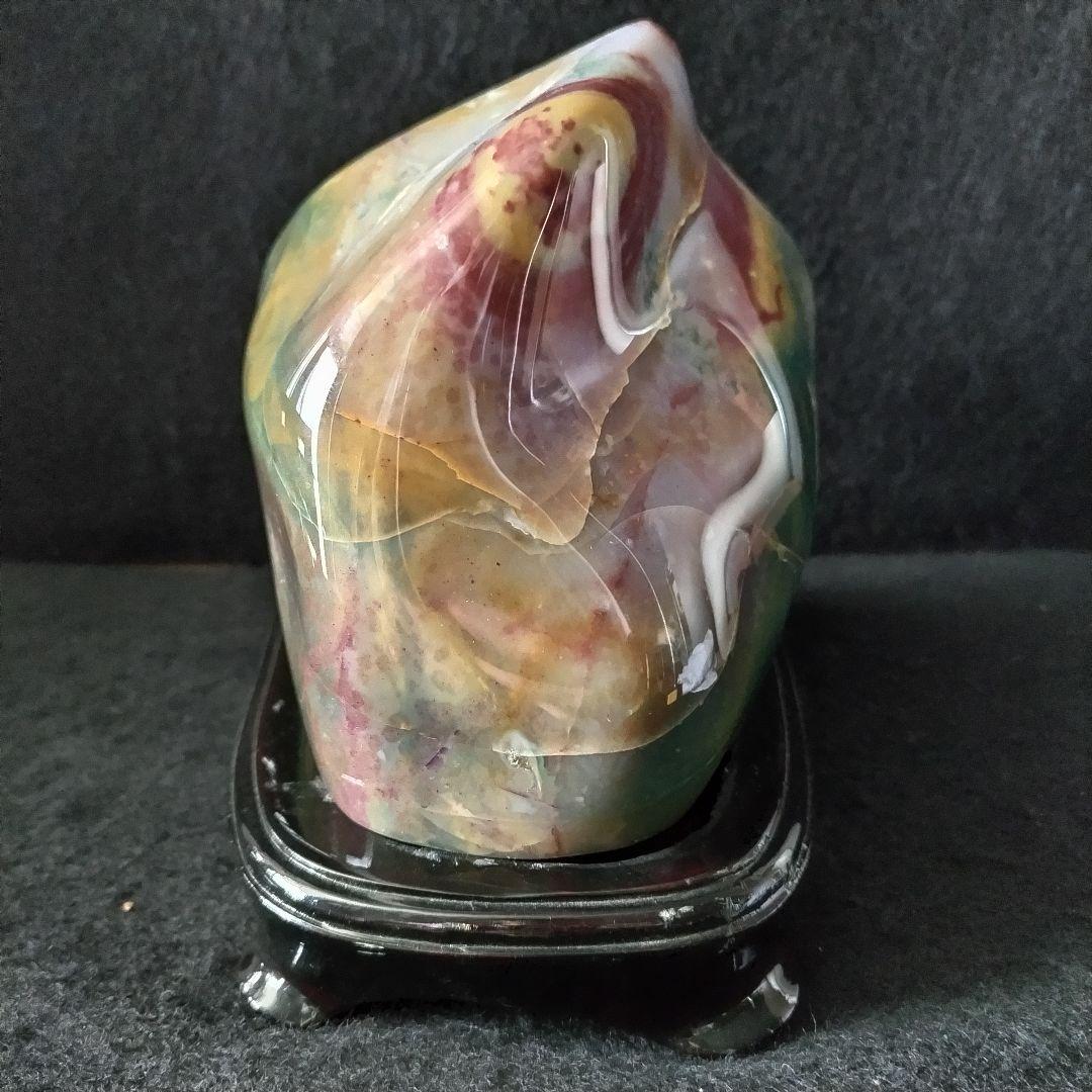 鑑賞石 佐渡石 赤玉石 錦紅石 自然石 原石 ジャスパー石 約4,3kg