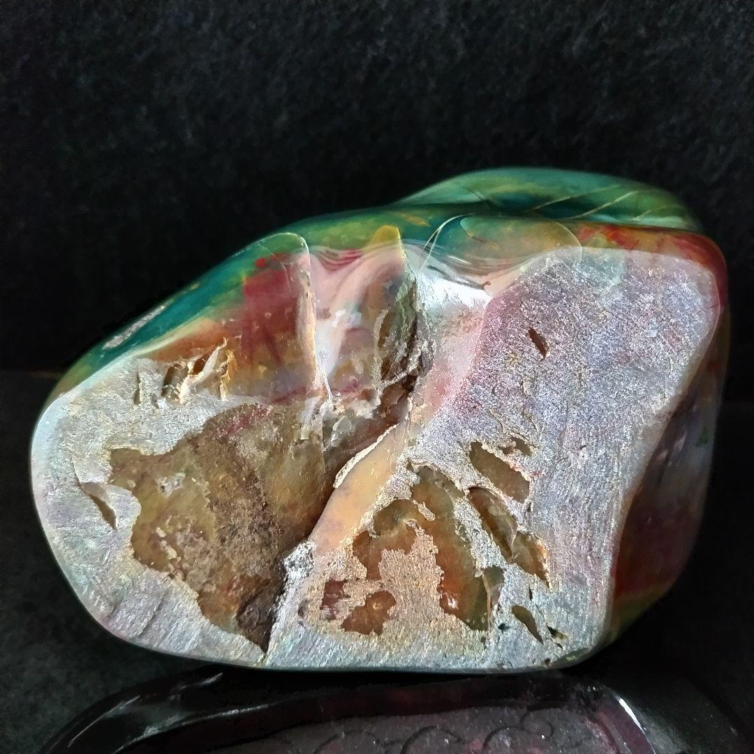 鑑賞石 佐渡石 赤玉石 錦紅石 自然石 原石 ジャスパー石 約4,3kg