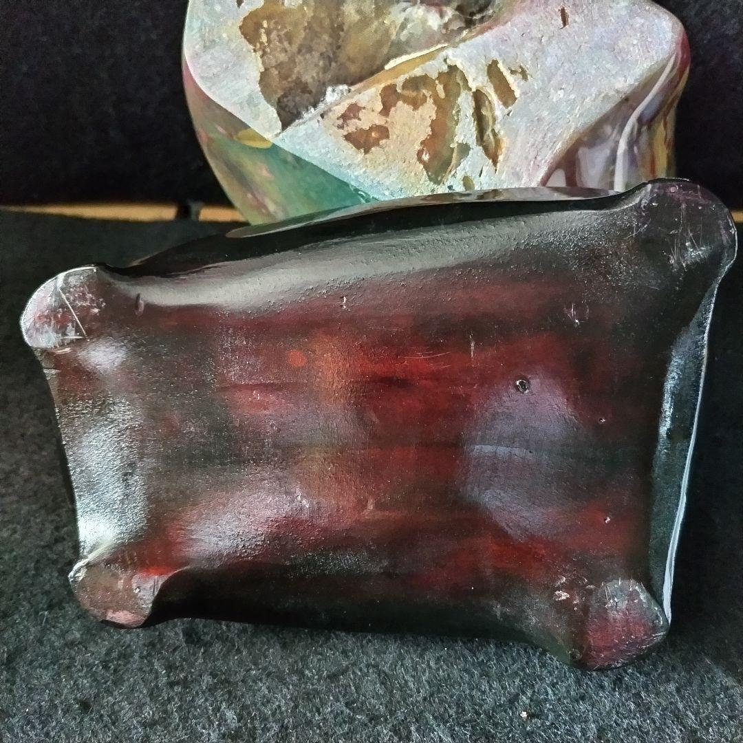 鑑賞石 佐渡石 赤玉石 錦紅石 自然石 原石 ジャスパー石 約4,3kg