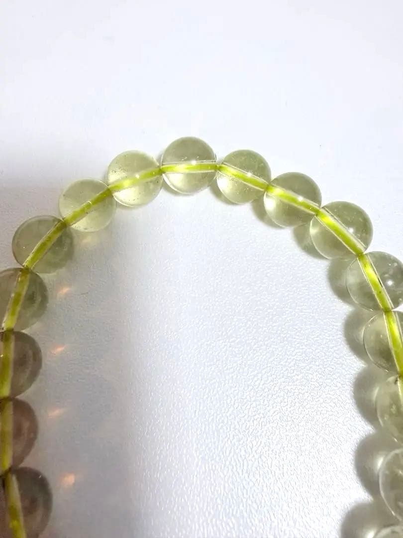 リビアングラスブレスレット　透明感抜群【トップクオリティ】