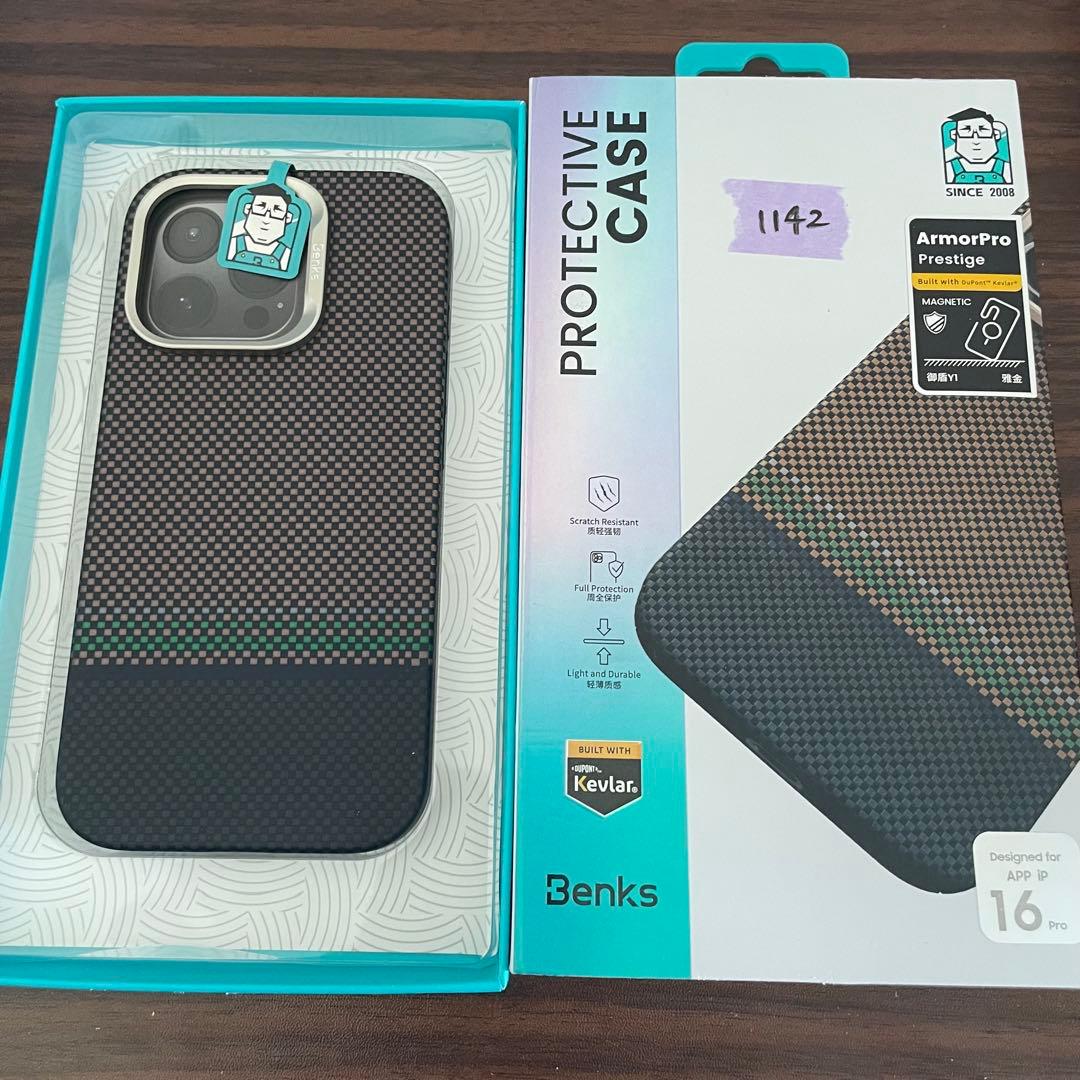 BENKS iPhone 16 Pro用ケース MagSafe 耐衝撃 耐久性
