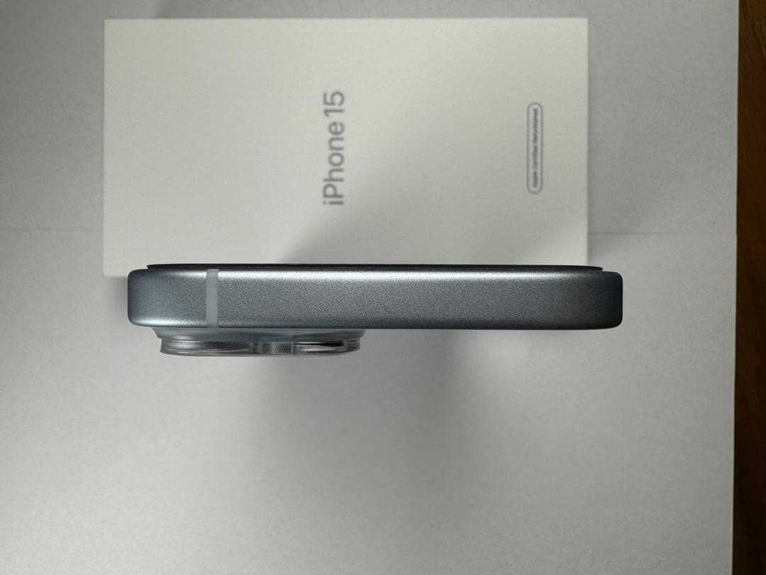 美品 完品 Apple iPhone 15 ブルー 128GB 保証期間内