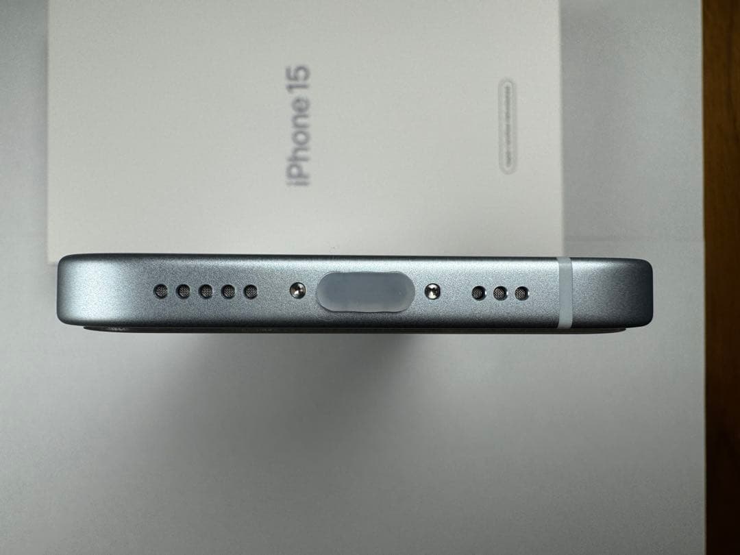 美品 完品 Apple iPhone 15 ブルー 128GB 保証期間内