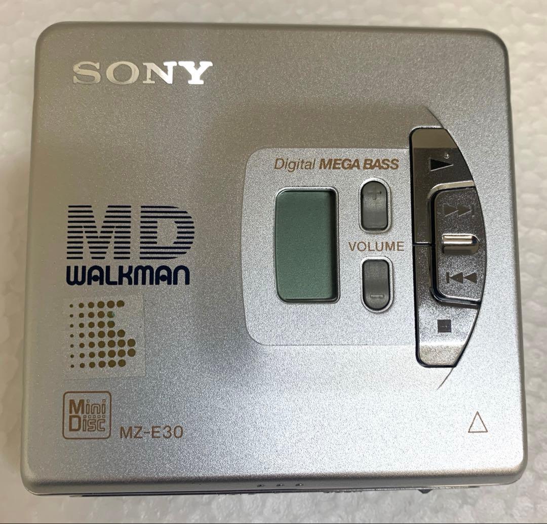 【動作品】【美品】SONY ポータブルMDプレーヤー　MZ-E30