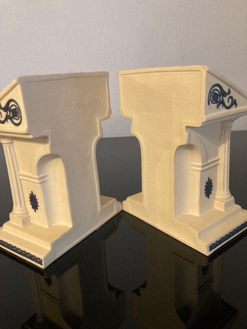 レア　ウェッジウッド ジャスパー　ブックエンド