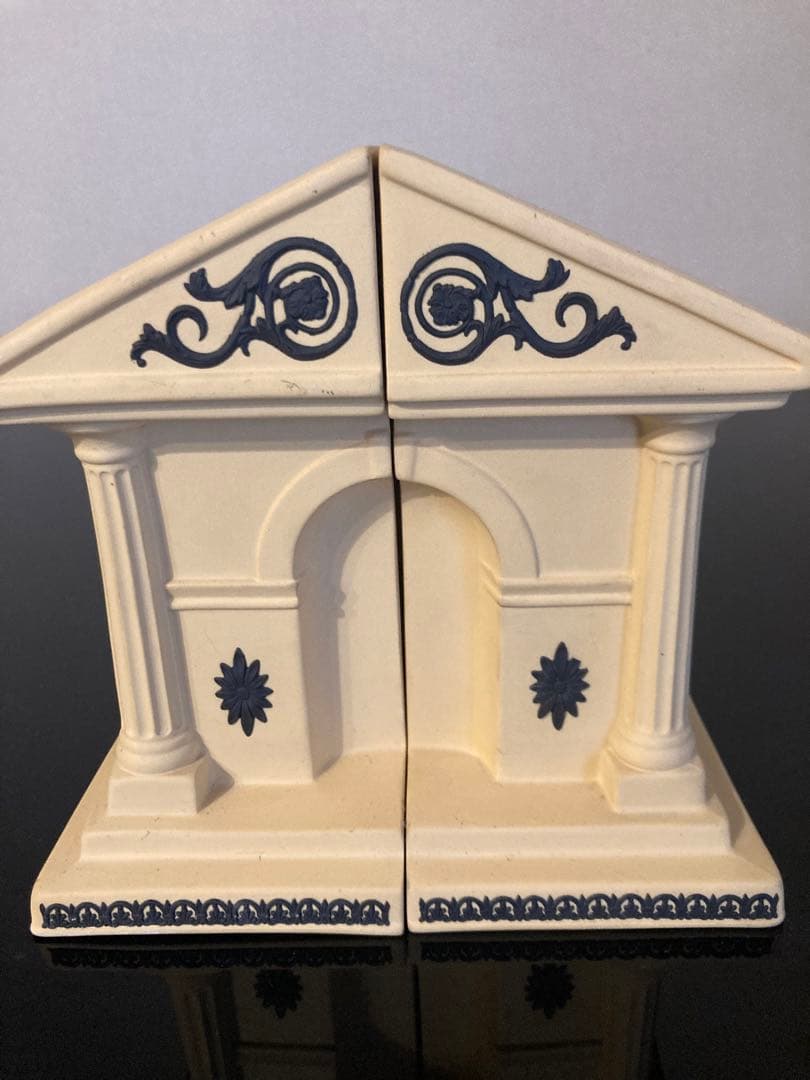 レア　ウェッジウッド ジャスパー　ブックエンド