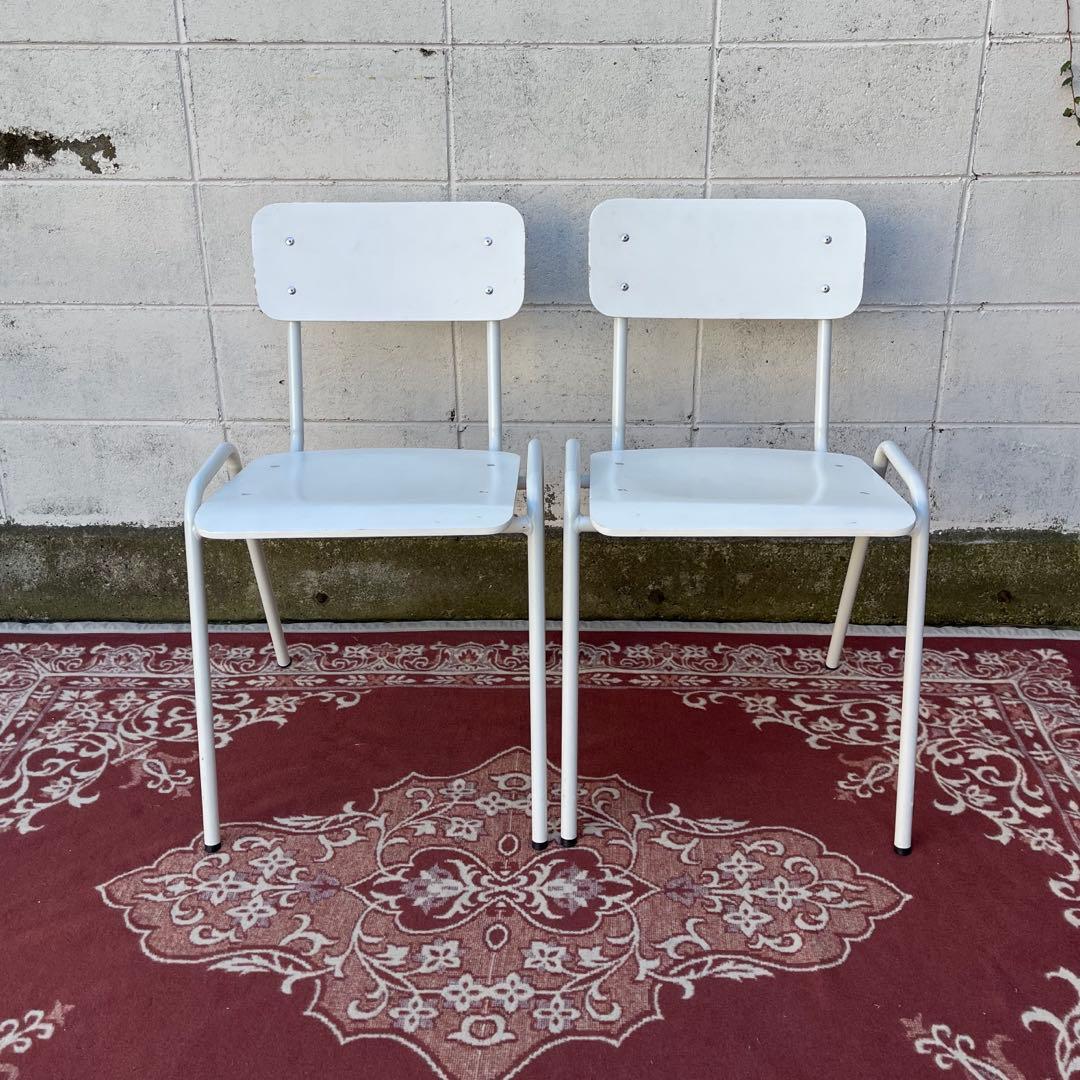 2点セット◾️ Francfranc フランフラン スタッキングチェア 椅子 B