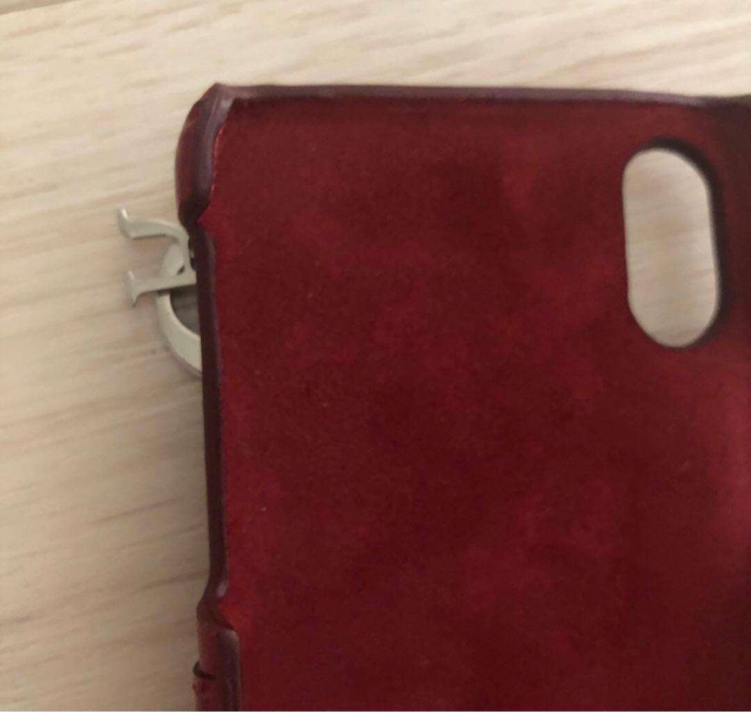 iPhoneケース　iPhone10 Dior 赤　レッド