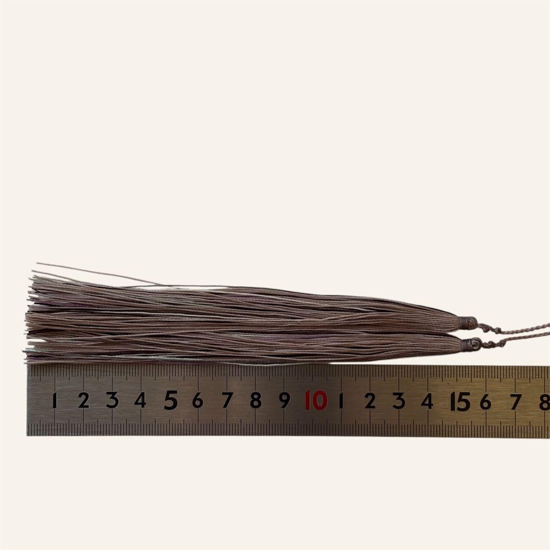 マクラメネックレス 天然石アメジスト グリーンアメジストビーズ タッセル