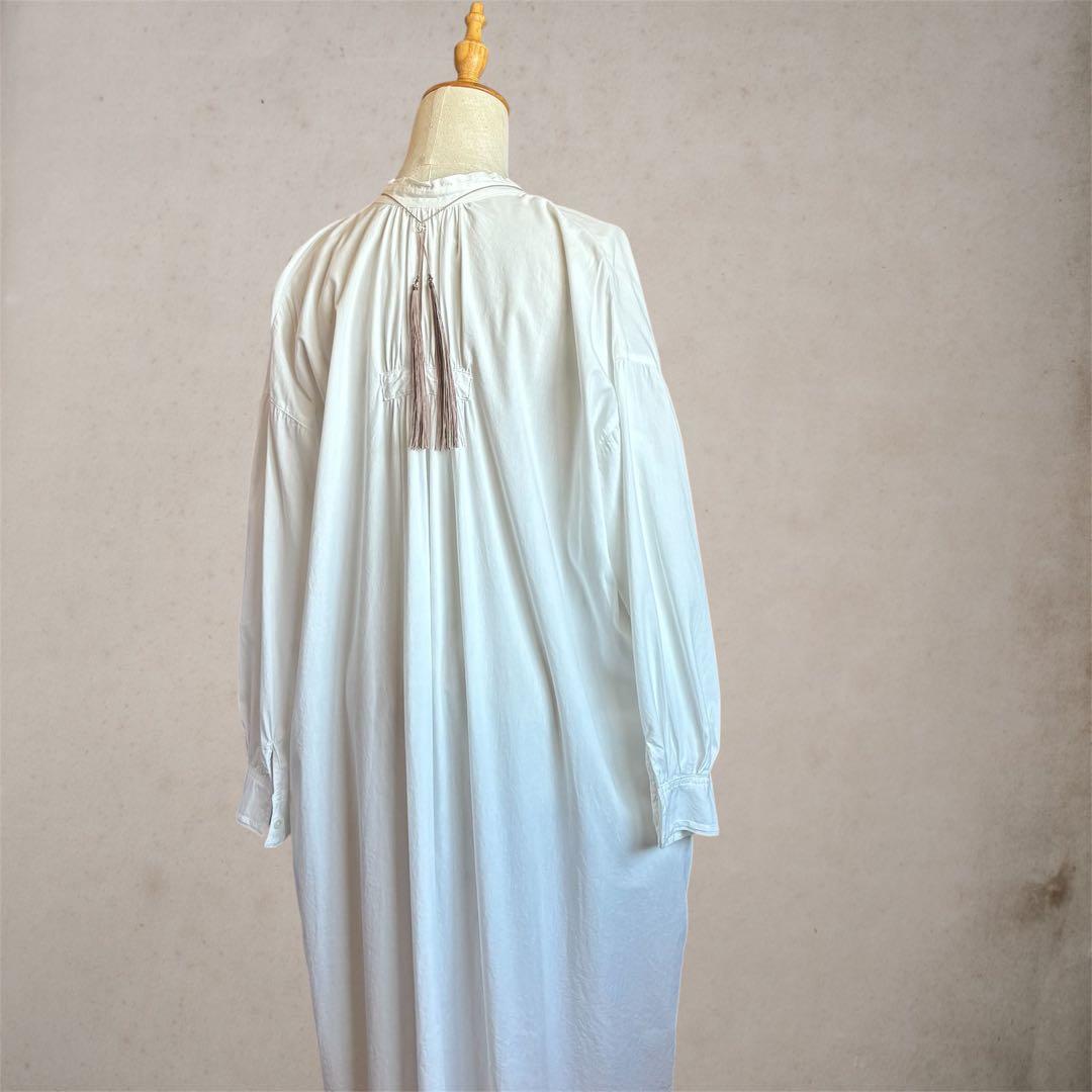 マクラメネックレス 天然石アメジスト グリーンアメジストビーズ タッセル