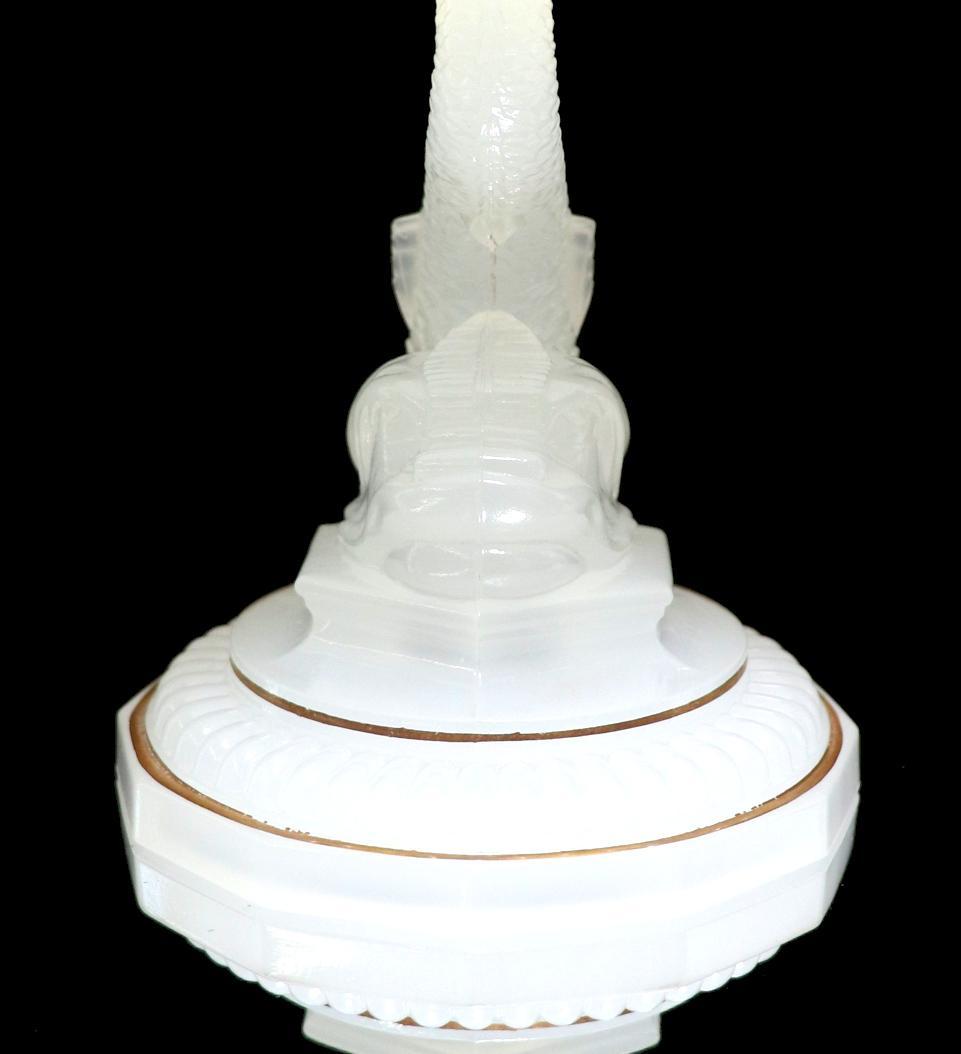 オールド・バカラ 大型 ドルフィン造形 金彩 コンポート オパーリンクリスタル製