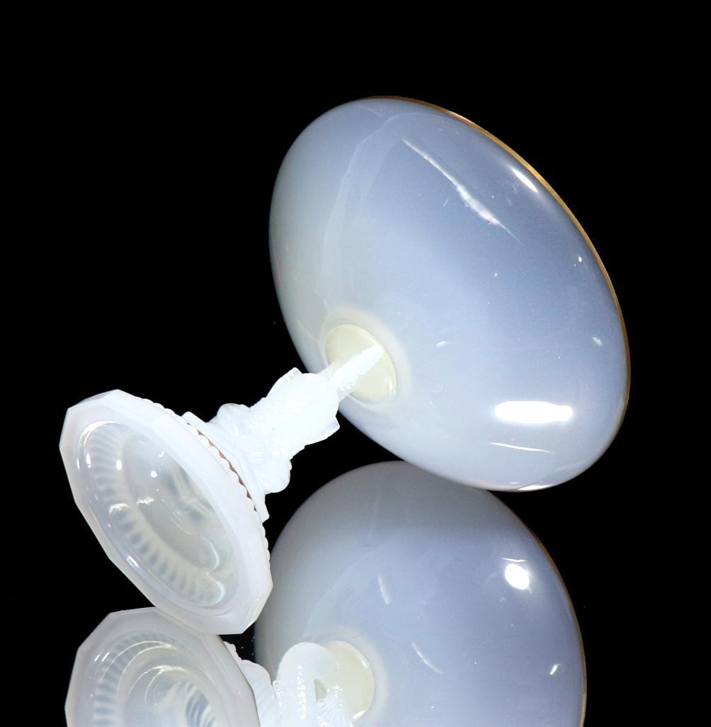 オールド・バカラ 大型 ドルフィン造形 金彩 コンポート オパーリンクリスタル製