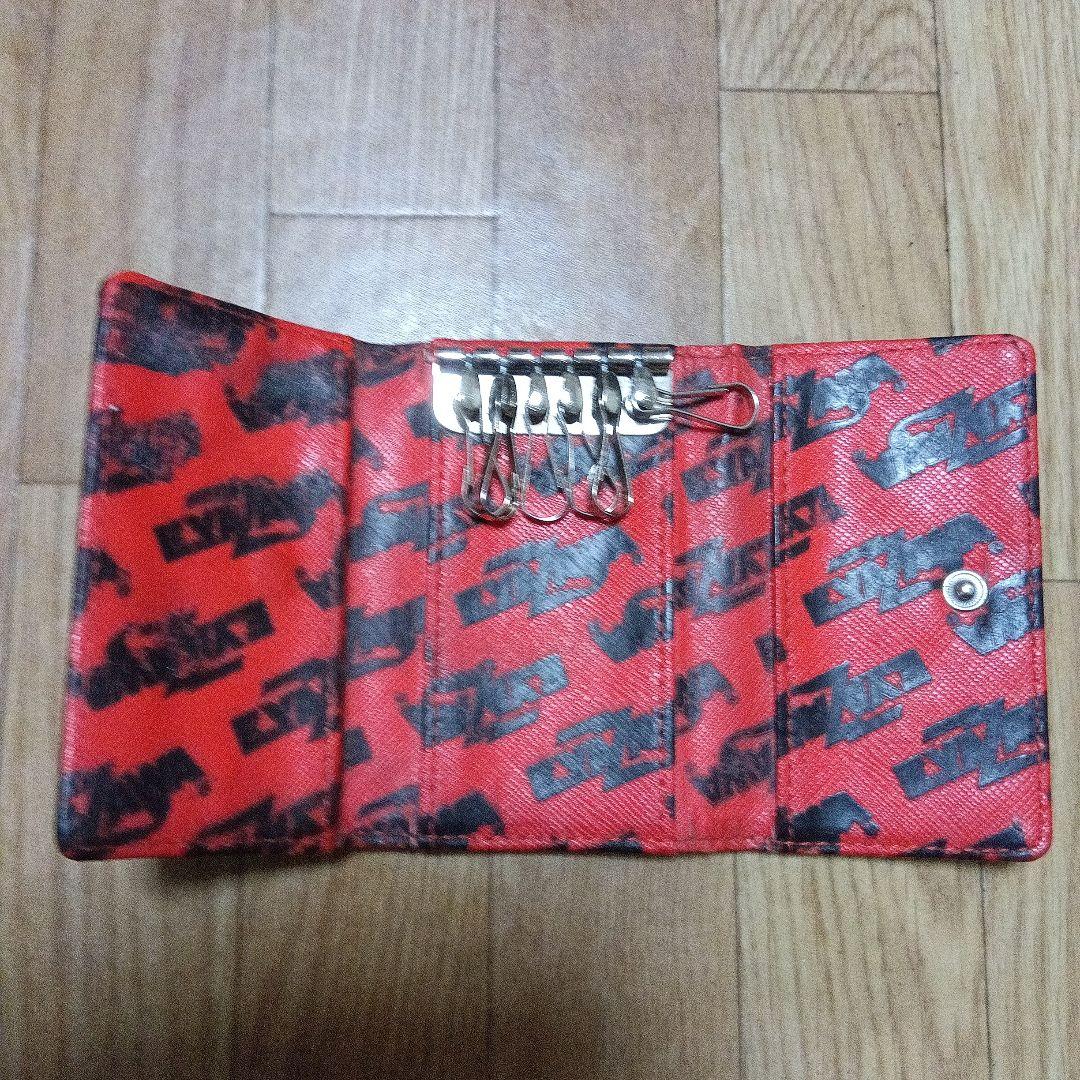 オマケ付き 矢沢永吉 E.YAZAWAロゴ 黒 折りたたみコンパクト ウォレット