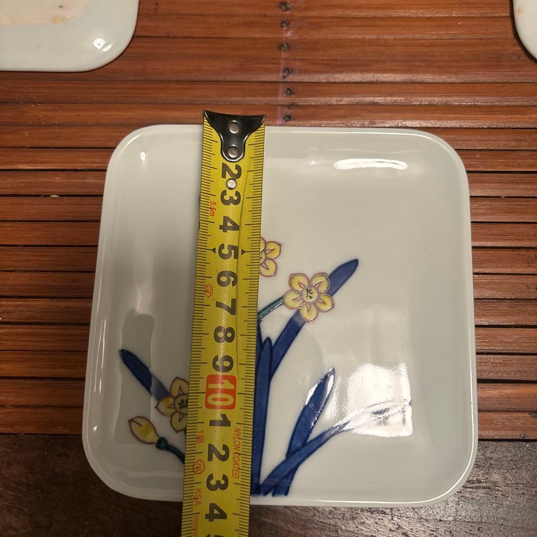 渋草焼芳国舎　角皿大　6枚セット