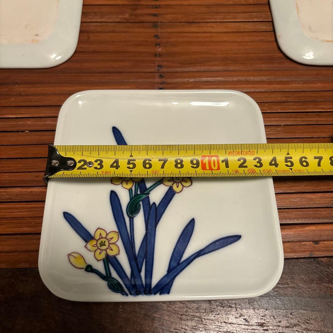 渋草焼芳国舎　角皿大　6枚セット