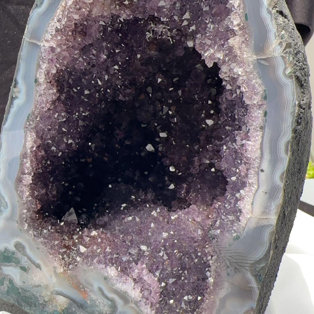 天然石ブラジル産 天然アメジストジオード｜紫水晶晶洞｜開運・浄化・高品質ドーム