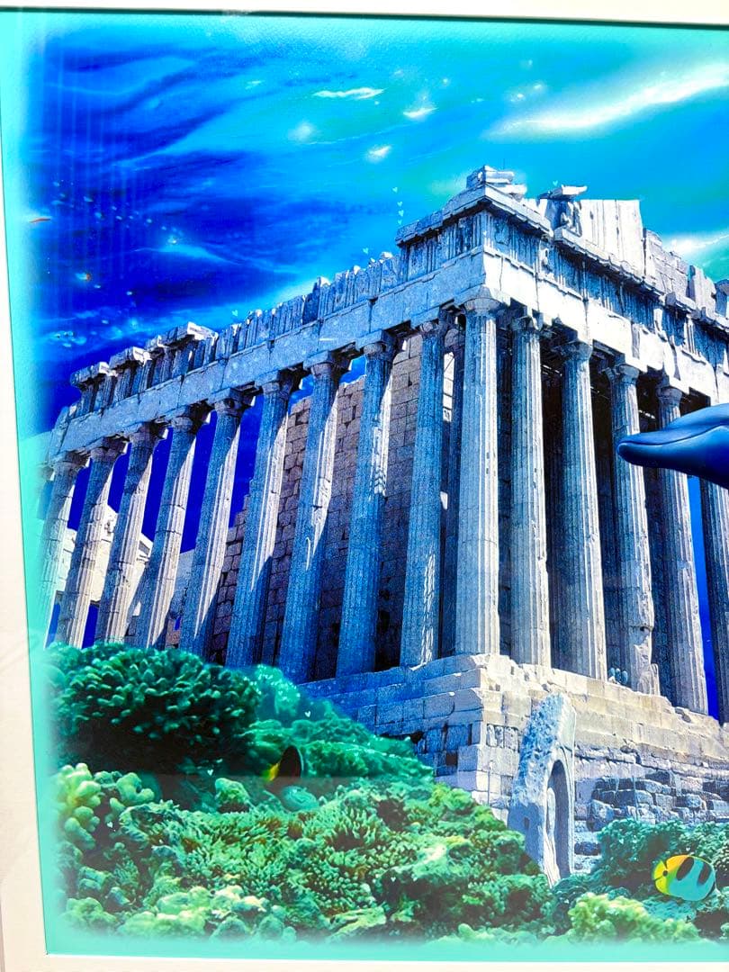 #K.TAKAMATSU「アトランティス神殿」シルクスクリーン貴重オリジナル作品