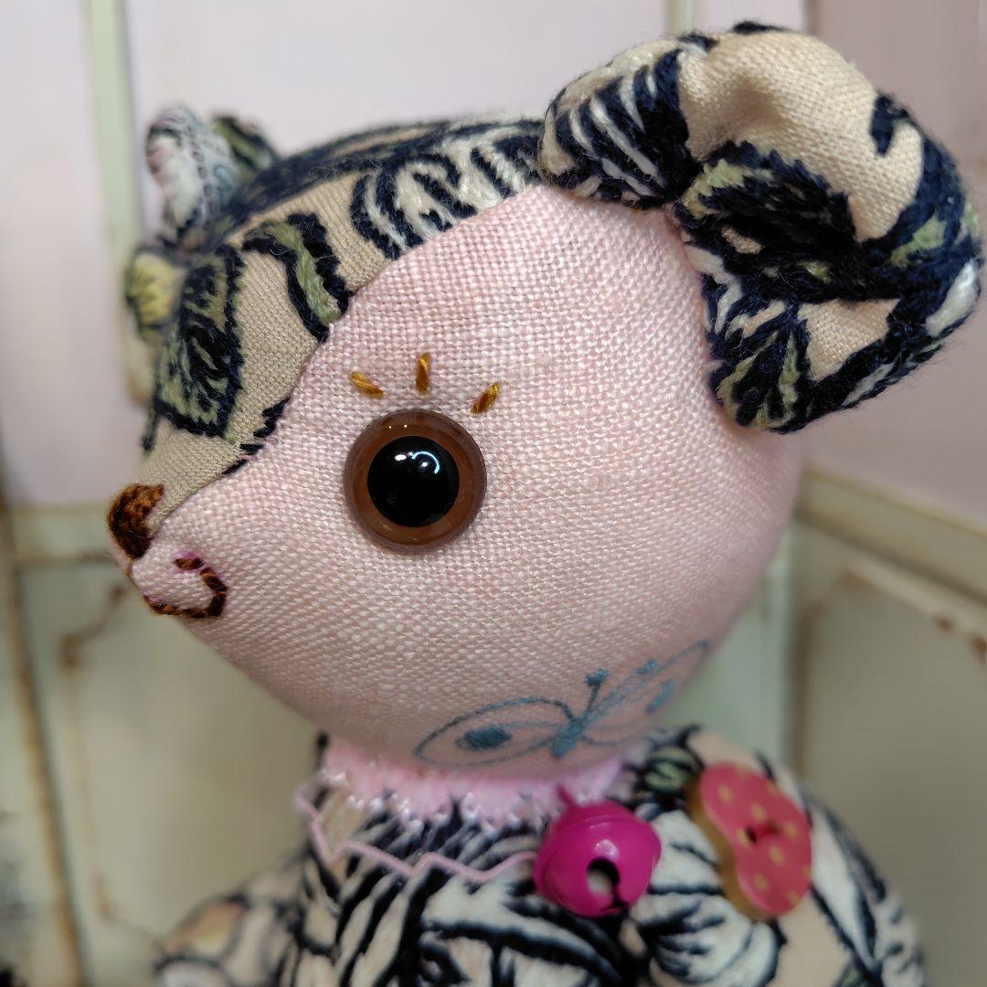 ミナペルホネン＊ハンドメイド＊ぬいぐるみ＊テディベア＊65