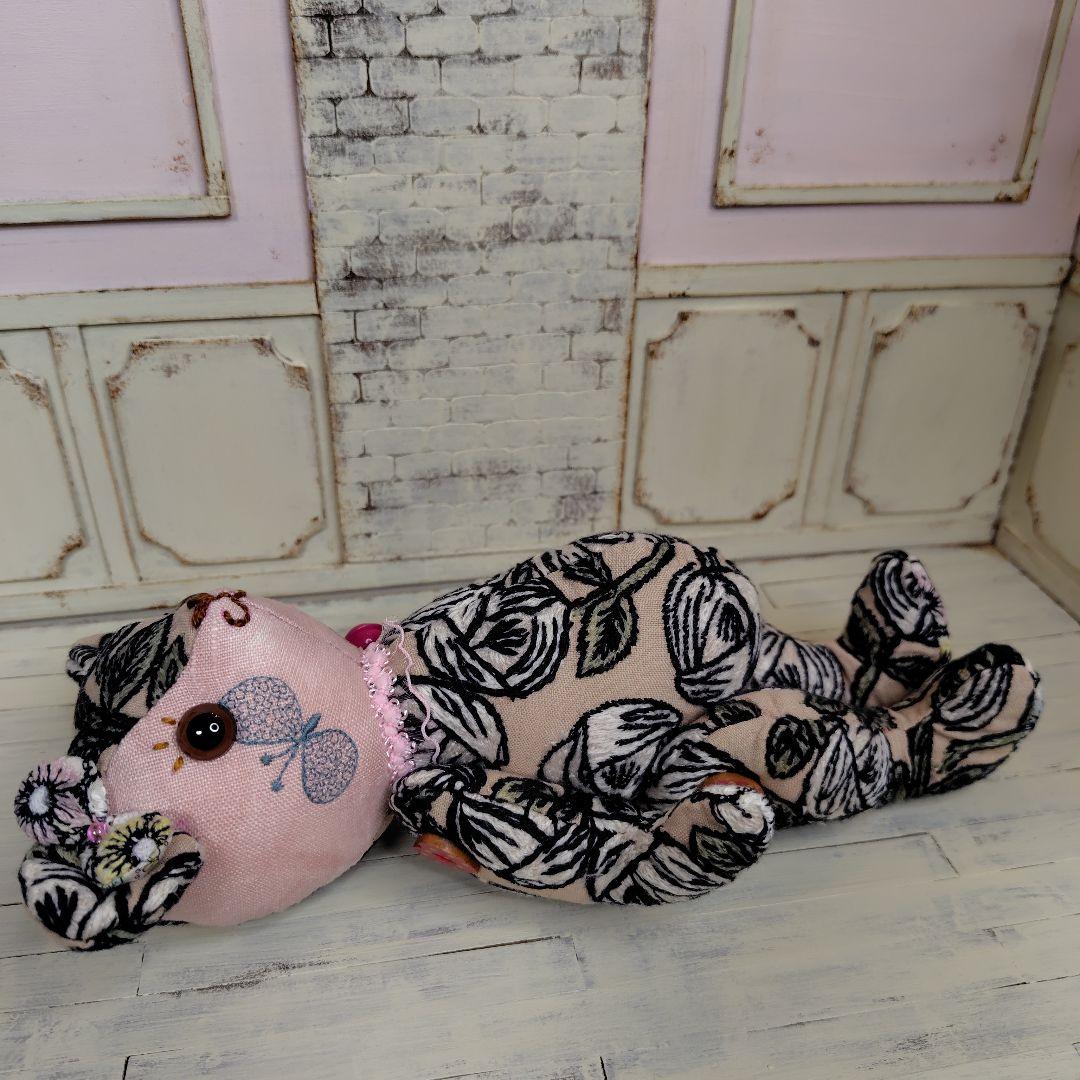 ミナペルホネン＊ハンドメイド＊ぬいぐるみ＊テディベア＊65