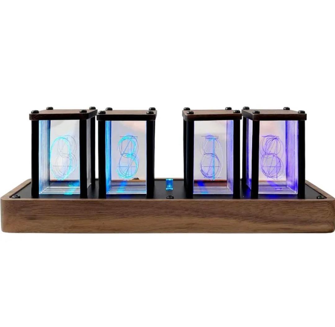 レトロモダン　ニキシー菅　LEDディスプレイ　時計