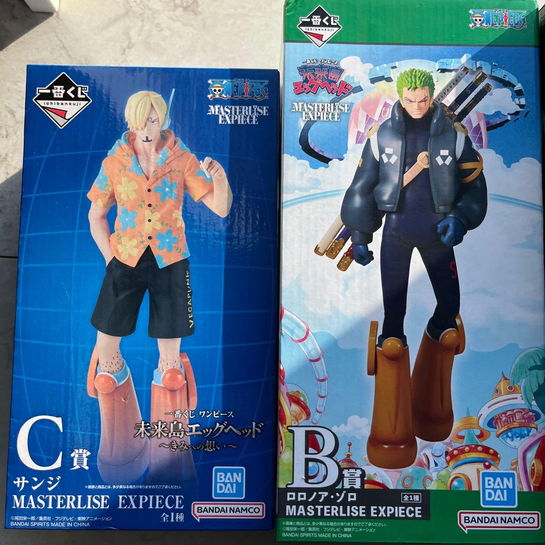【新品・未開封】ワンピース　一番くじ　ゾロ　サンジ　エッグヘッド　フィギュア