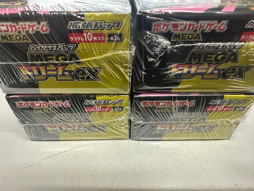 ポケモンカードゲーム メガドリームEX box シュリンク付き　4ボックス