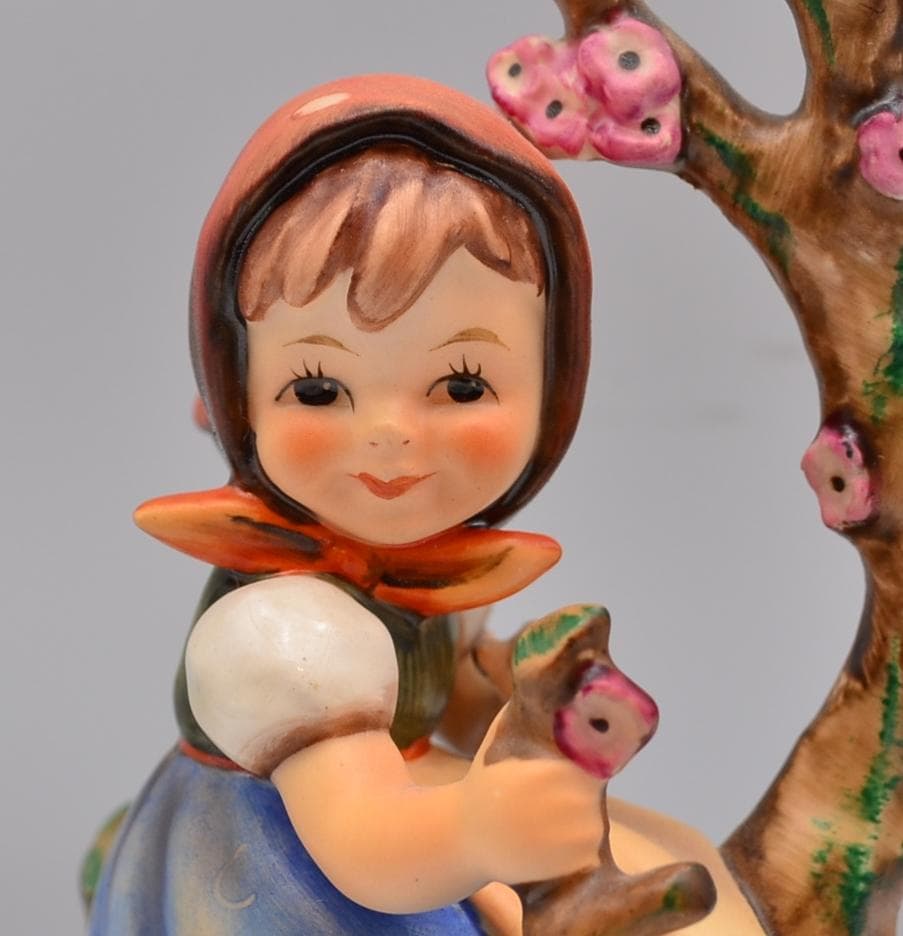 りんごの木の少年／少女　２体セット　★フンメル　ドイツゲーベル　ヴィンテージ