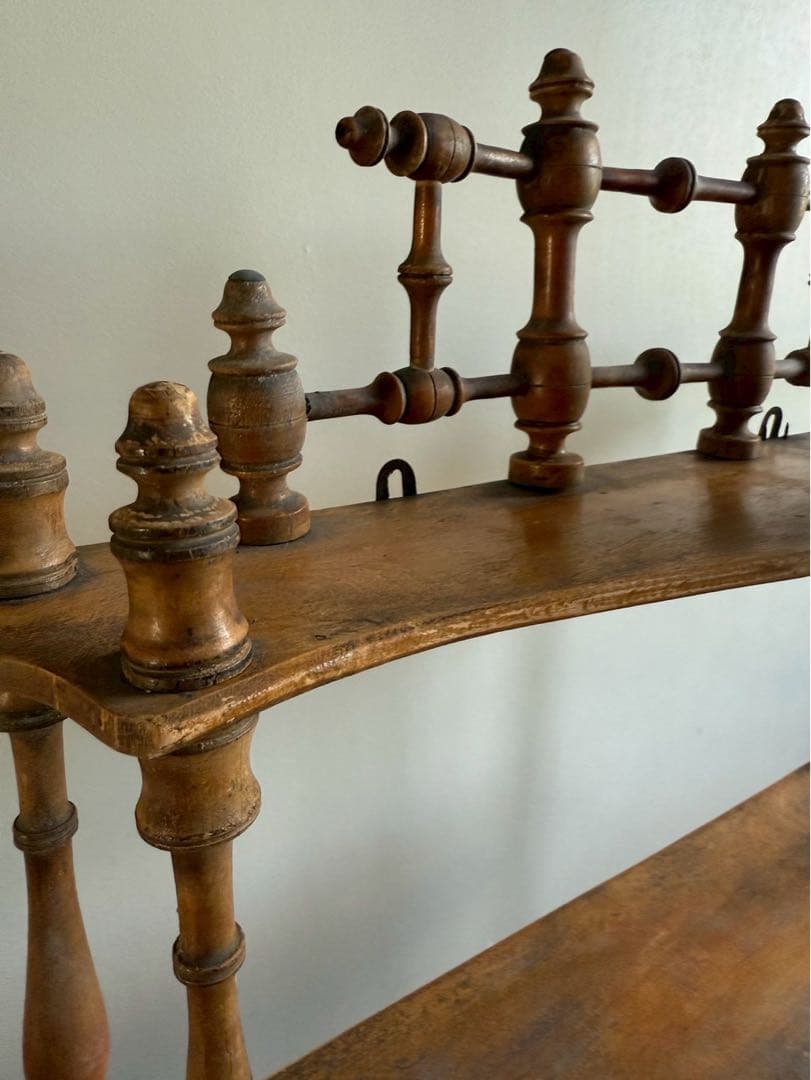 【き46】25 フランスアンティーク　ナポレオンシェルフ　蚤の市