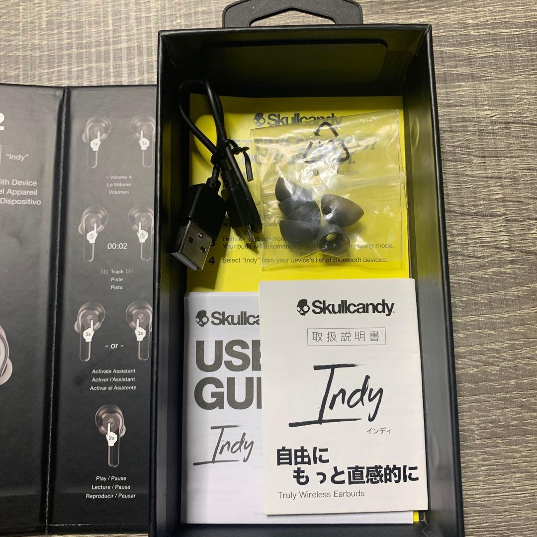 SKULLCANDY INDY BLACK Bluetoothイヤホン