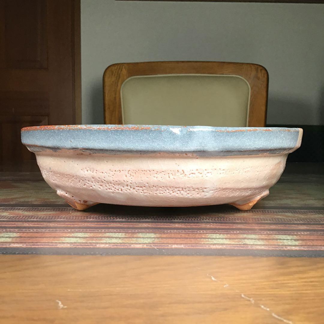 志野焼　脚付き　大鉢