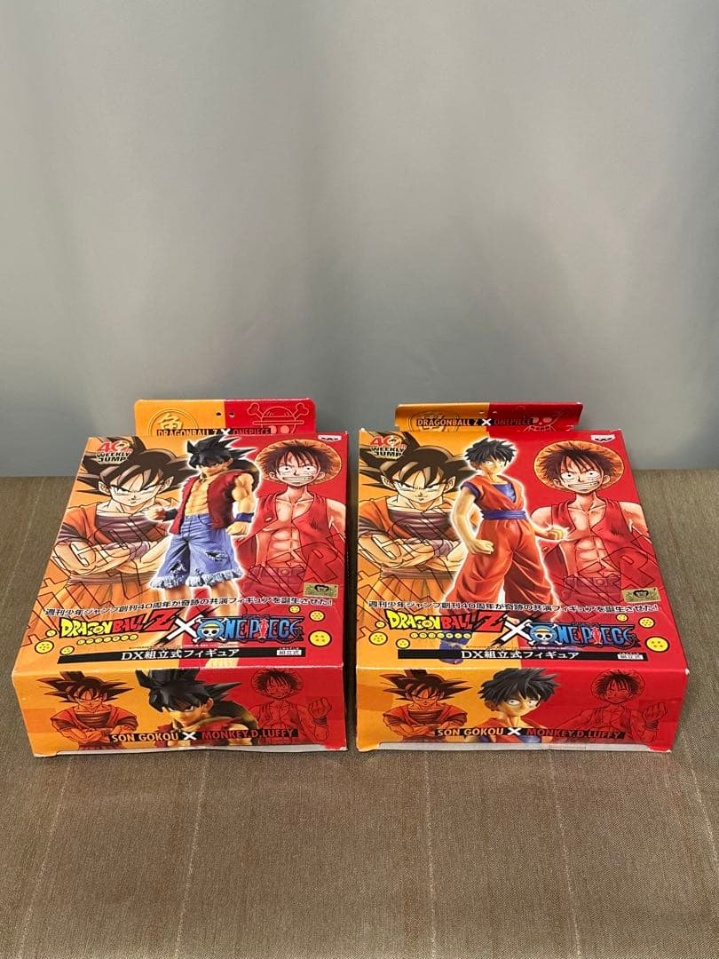 ドラゴンボールZ×ONE PIECE DX組立式フィギュア 全4種　箱付