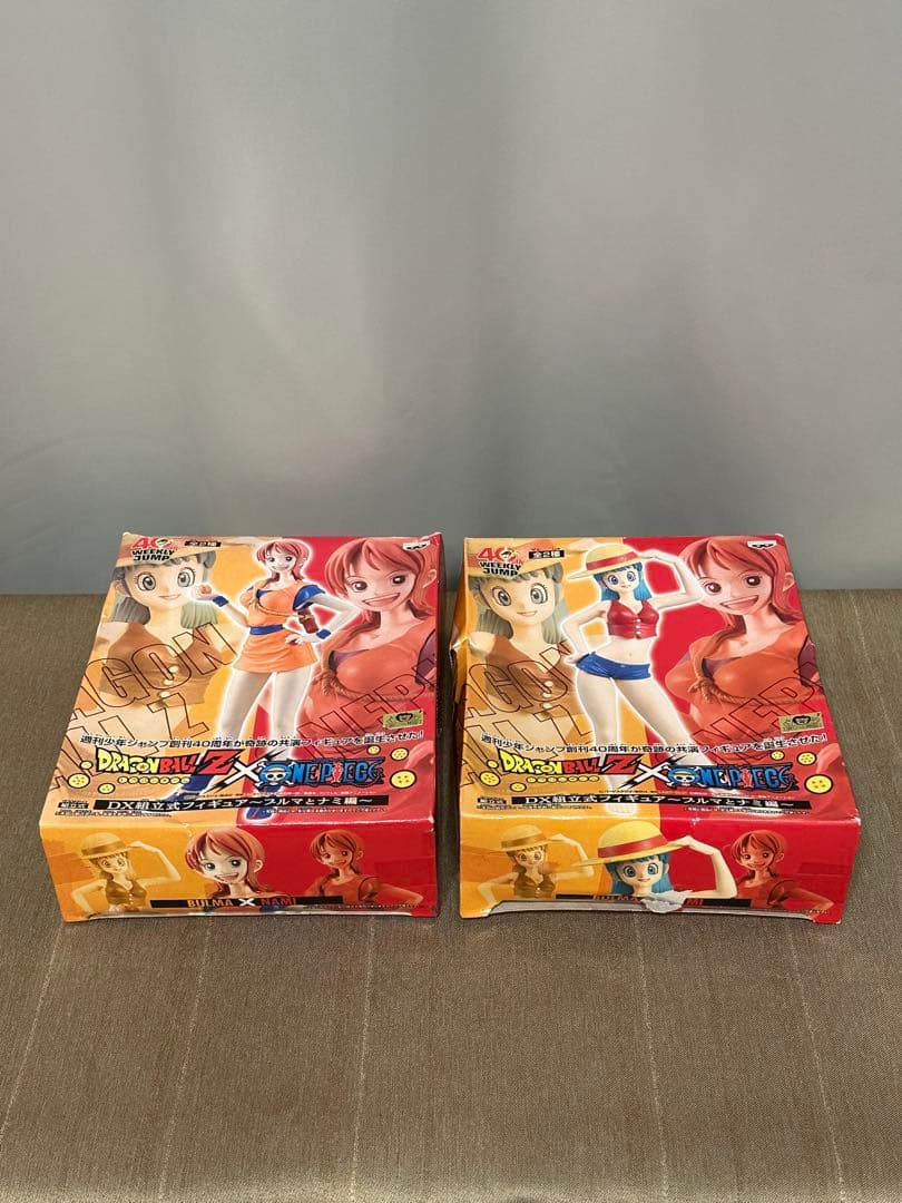 ドラゴンボールZ×ONE PIECE DX組立式フィギュア 全4種　箱付