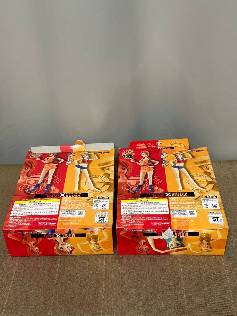 ドラゴンボールZ×ONE PIECE DX組立式フィギュア 全4種　箱付