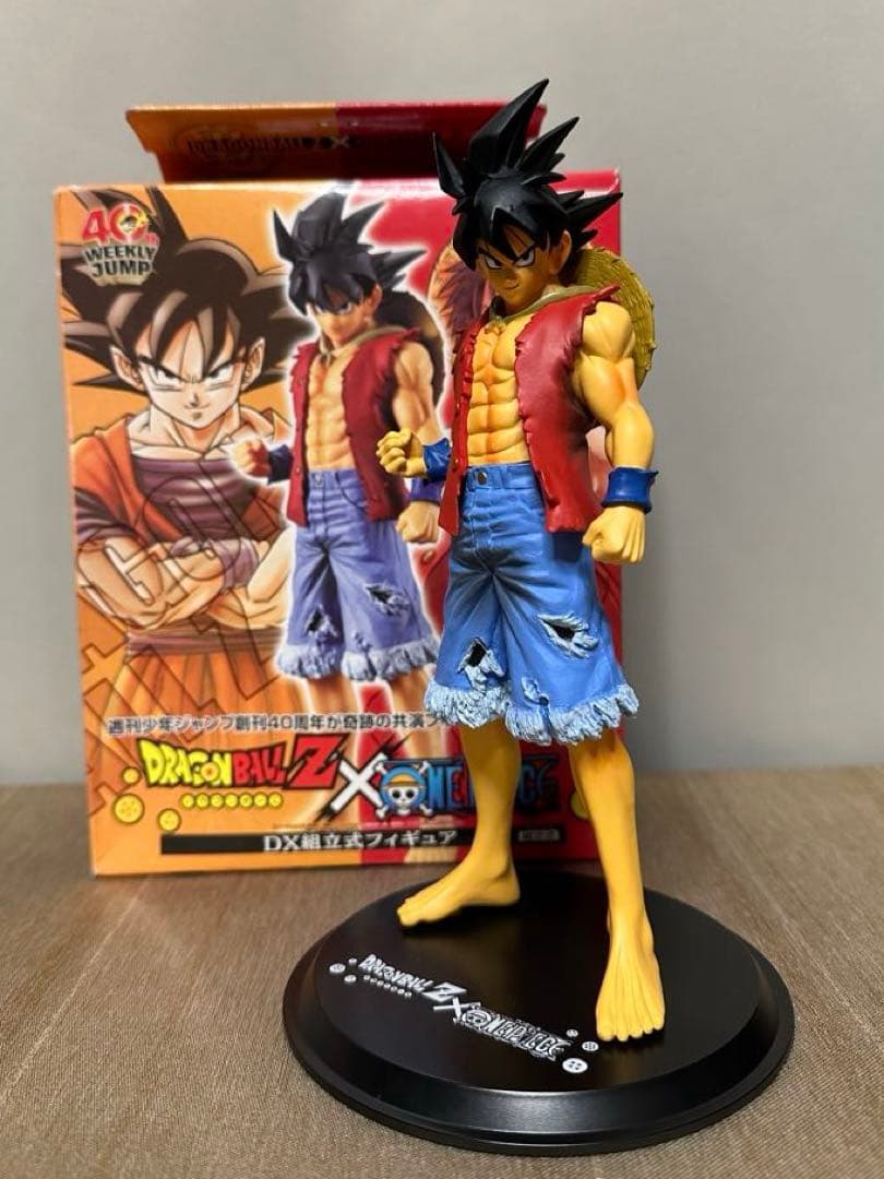 ドラゴンボールZ×ONE PIECE DX組立式フィギュア 全4種　箱付