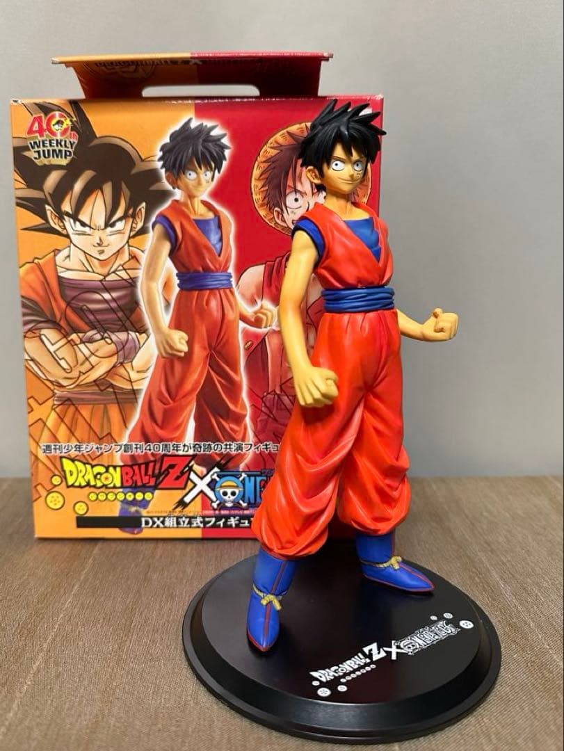 ドラゴンボールZ×ONE PIECE DX組立式フィギュア 全4種　箱付