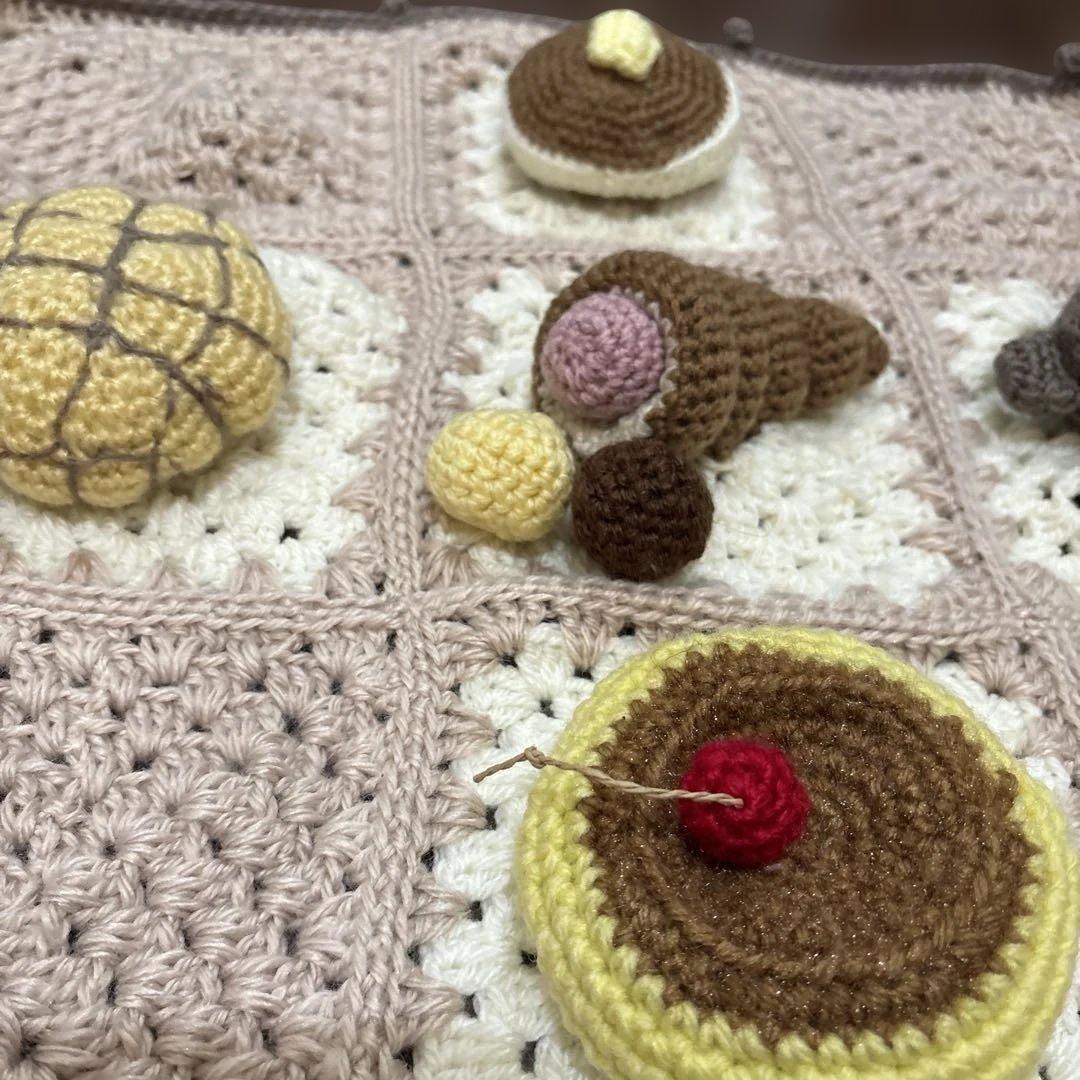 大好きおやつブランケット❤️マルチカバー❤️スイーツ立体モチーフ