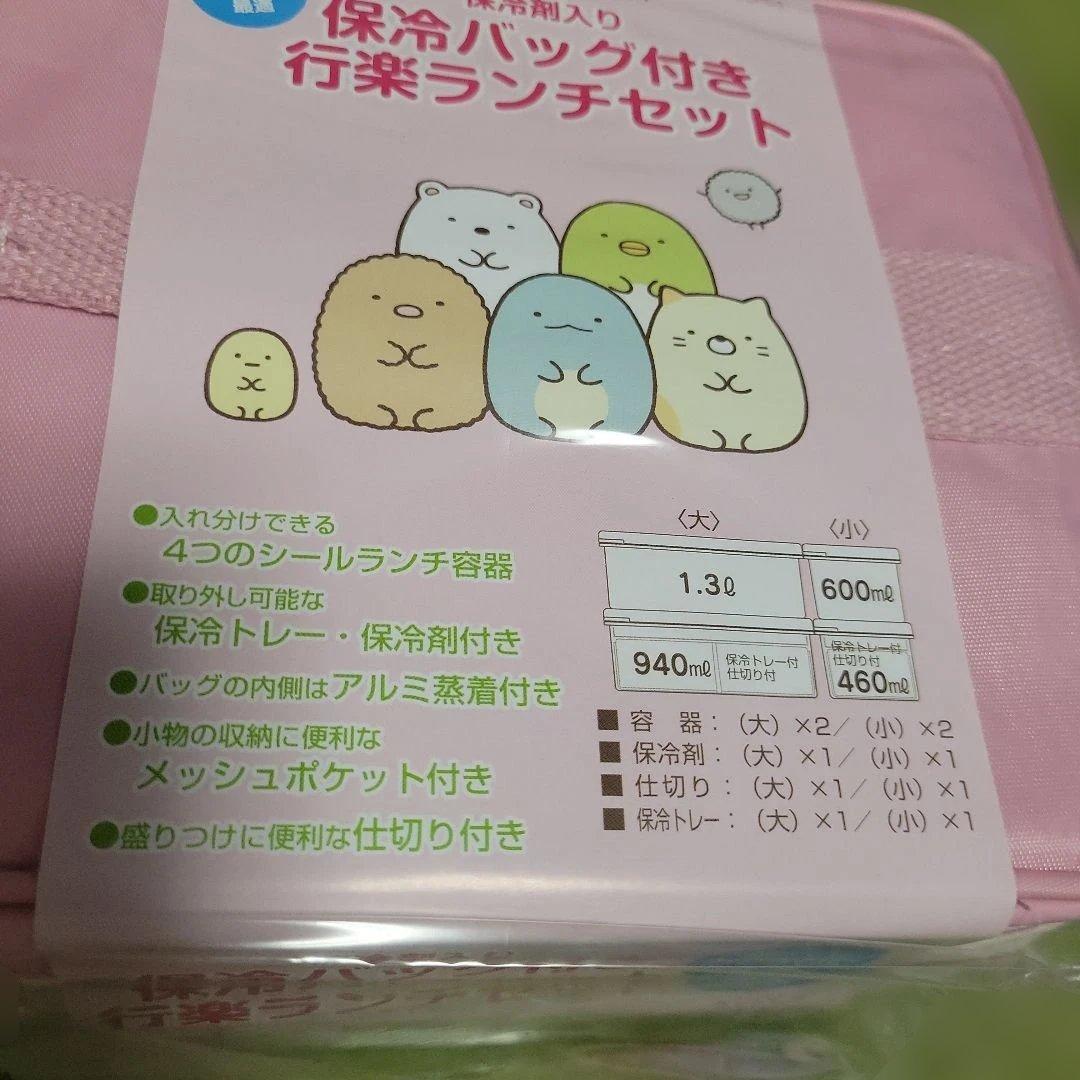 スケーター 行楽弁当箱 保冷バッグ付 保冷剤付 すみっコぐらし 大型