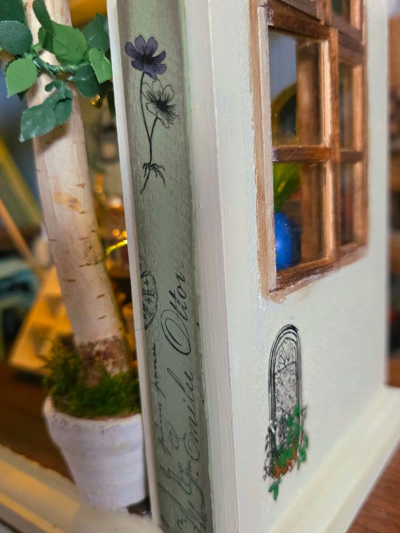 ミニチュア★ドールハウス★ハンドメイド★趣味のガーデニングハウス