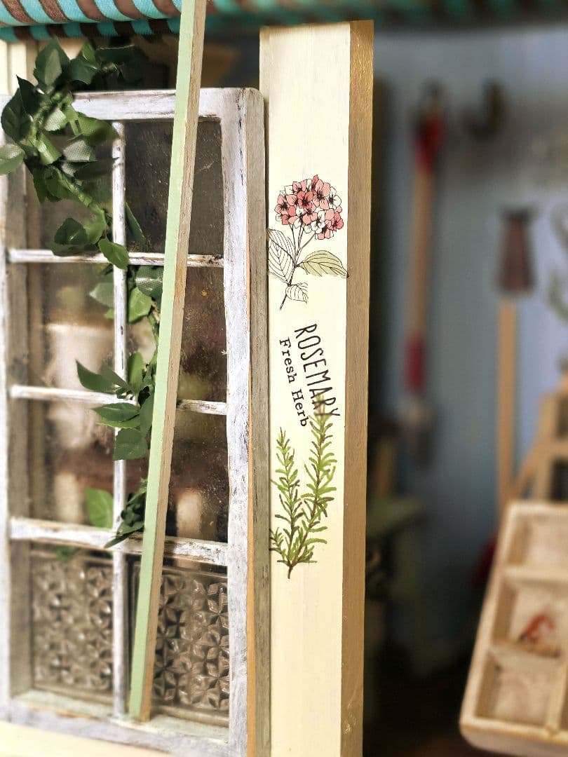 ミニチュア★ドールハウス★ハンドメイド★趣味のガーデニングハウス