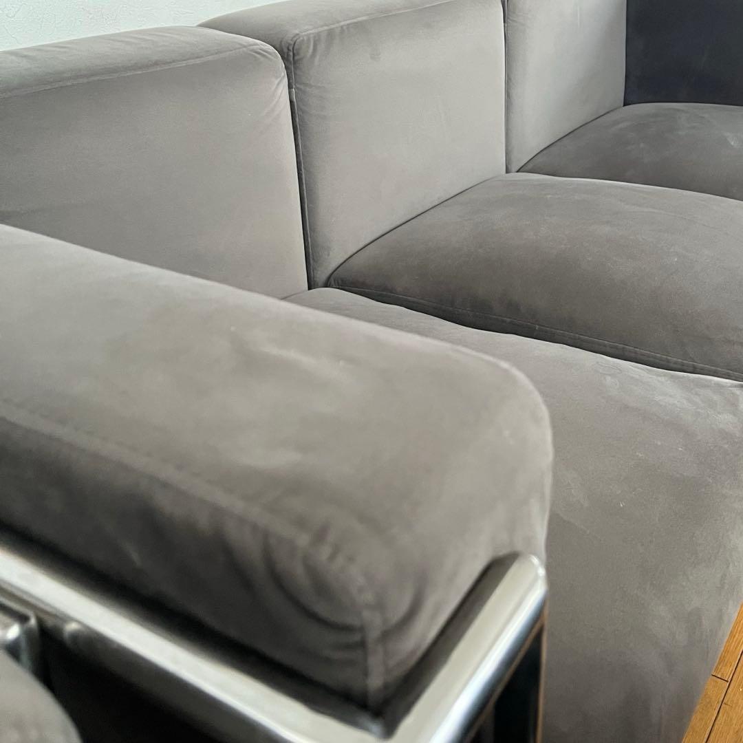 ソファ　3人掛け 1掛けセット　 コルビュジェ デザイナーズ ベロア調