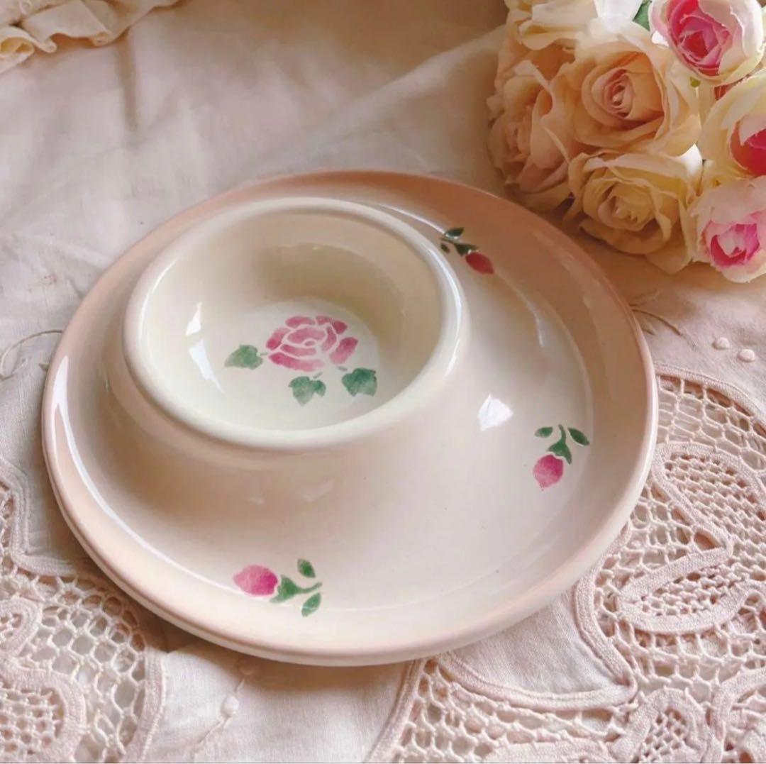 お値下げ♡マニーローズホーロープレートイマンダイアナローズニトリ薔薇