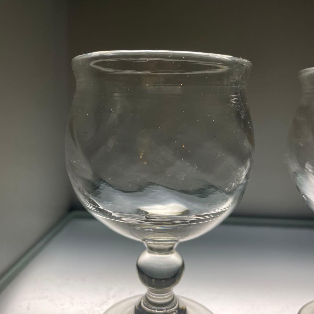 星耕硝子　丸モールグラス　2個