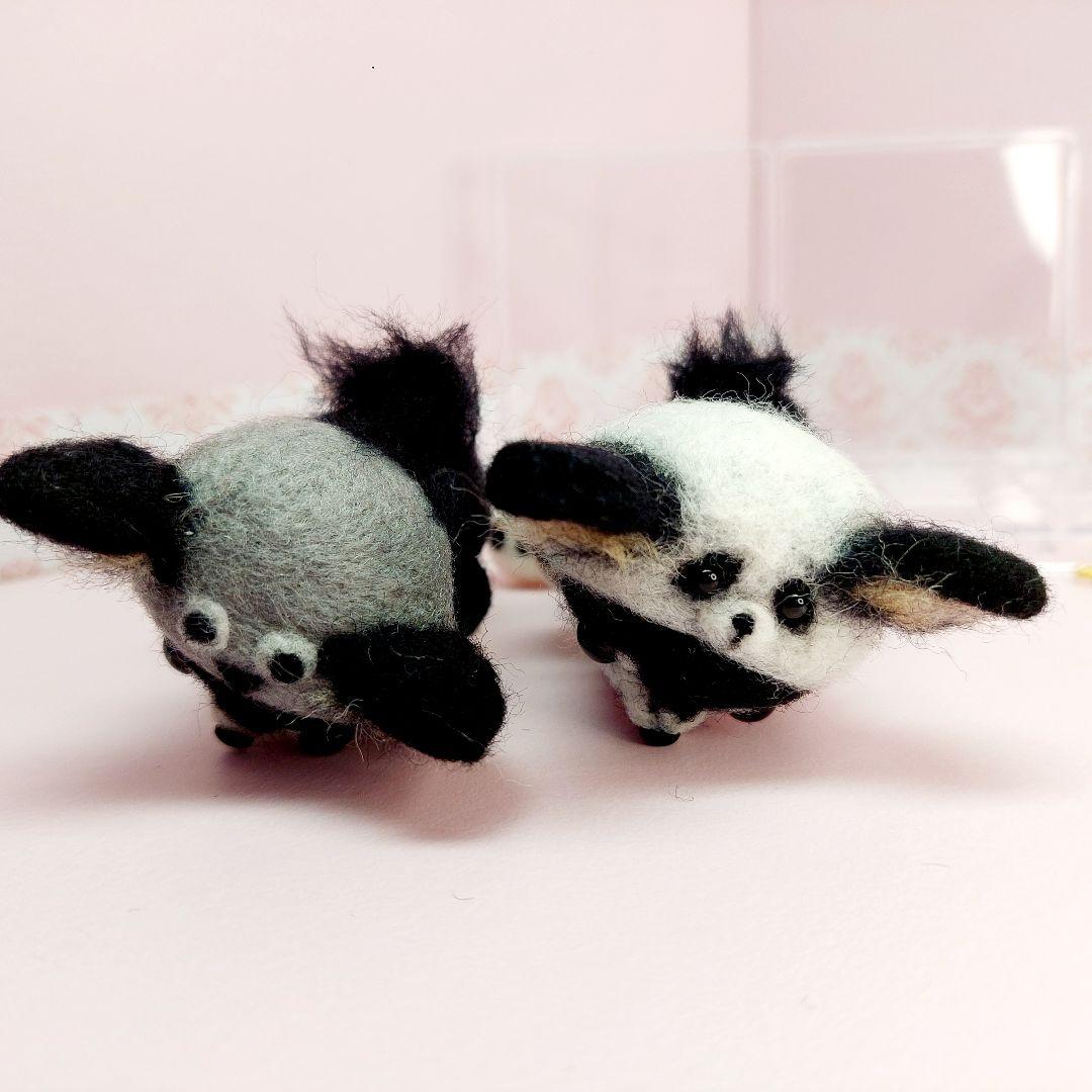 ちゃっぴーページ メモリアルチワワキーホルダー 羊毛フェルトハンドメイド